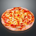 Delicious Baked Pizza With Melted Cheese Tomato Sauce Crispy Crust And Golden Brown Topping