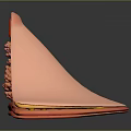 Detailed Colorful 3D Anatomical Cross Section With Internal Tissue Layers