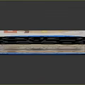 Bundled Stack of 50 Euro Banknotes Secured with Blue Strap