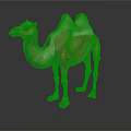 Camel Anatomical Model Showing Muscular Organs And Body Fur Details