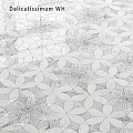White Gray Repeating Intricate Floral Pattern For Decorative Wallpaper Design 3d model