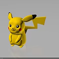Yellow Pikachu Cartoon Character With Black Tipped Ears Red Cheeks And Lightning Bolt Tail