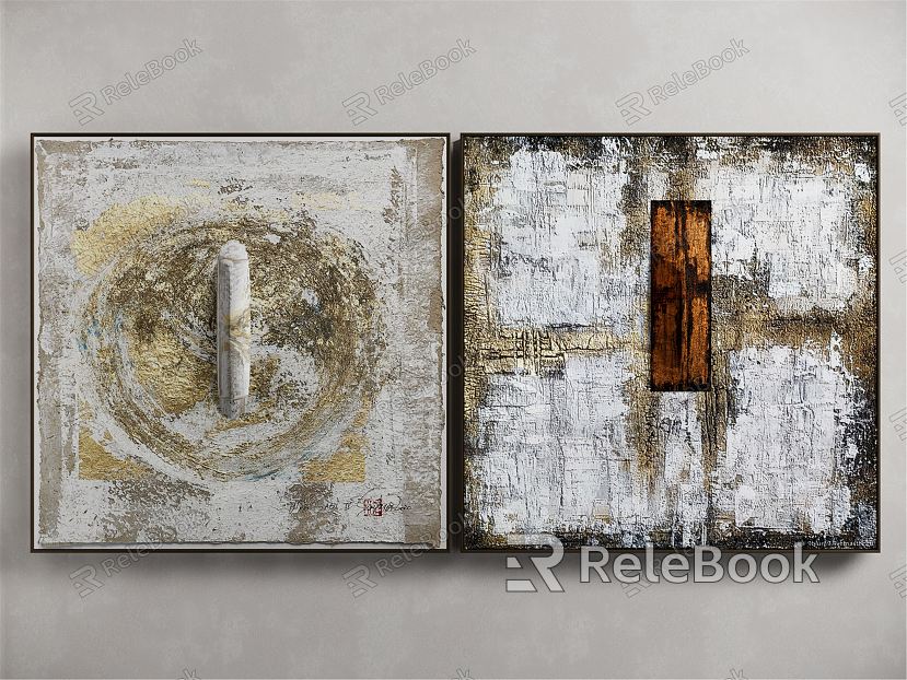 modern abstract painting decorative painting model