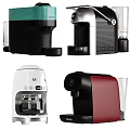 Modern Kitchen Appliances Capsule Coffee Makers With Multiple Colors And Stylish Designs 3d model