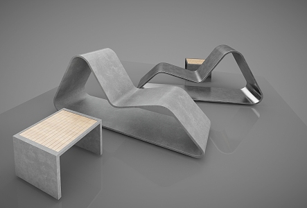 Modern Outdoor Chair Outdoor Leisure Chair 3d model