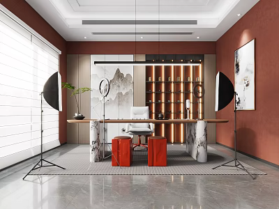 Modern Entertainment Room Interior With Sofa TV Gaming Setup Decorative Lights And Rug 3d model