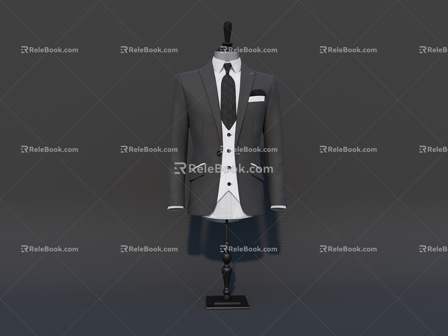 Clothes Jacket Men's Suit model