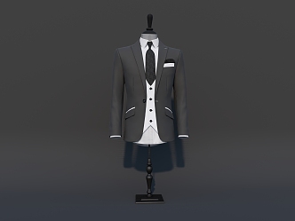 Clothes Jacket Men's Suit 3d model