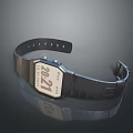 Modern Minimalist Wristwatch With Black Strap And White Dial Featuring 2021 Number