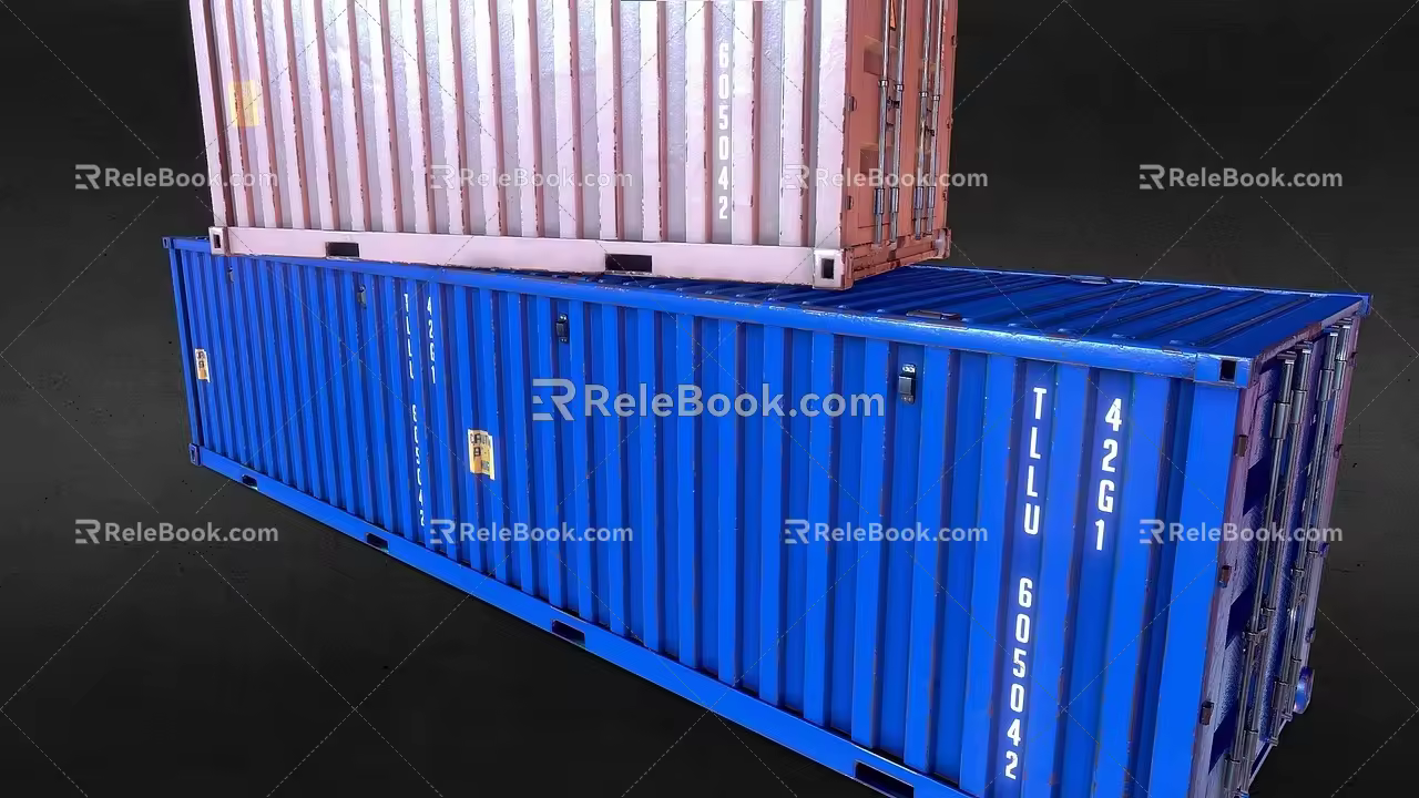 Modern Container Shipping Container 3d model