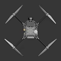Professional Drone With Quadcopter Structure Propellers Landing Gear And Camera Mount System