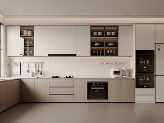 Kitchen Tableware Decoration Water Purifier Bowl Cabinet Electrical Cabinet Refrigerator Vase Smoke 3d model