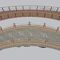 Arch Bridge Design Showcasing Modern Traditional Styles With Metal Wooden Railings And Deck