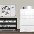 AUX Air Conditioner Fan Units With Indoor And Outdoor Design Features