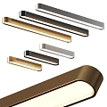 Modern Slim Bar Ceiling Lights With Gold Black Silver Finishes For Home Interior Decoration
