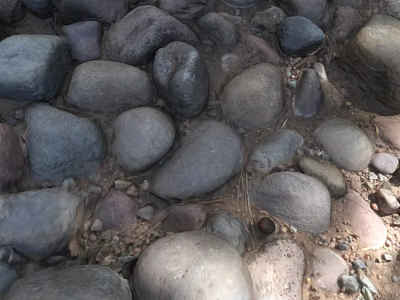 Natural Rockery Stones With Irregular Shapes And Various Sizes For Garden Landscape 3d model