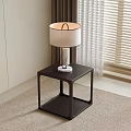 Side table lamp corner table 3d model