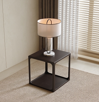 Side table lamp corner table 3d model