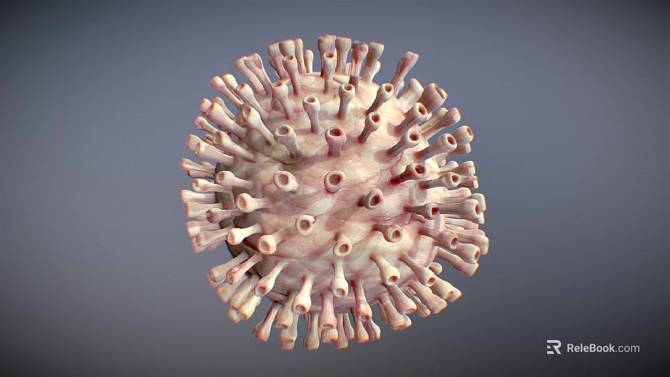 Advanced Medical Device for 3D Visualization and Detailed Analysis of Viral Structure in Research 3d model 