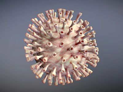 Advanced Medical Device for 3D Visualization and Detailed Analysis of Viral Structure in Research 3d model