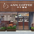 Indoor Café Space With Hanging Lights Tables Chairs Overlooking Historic Commercial Street Square At Evening