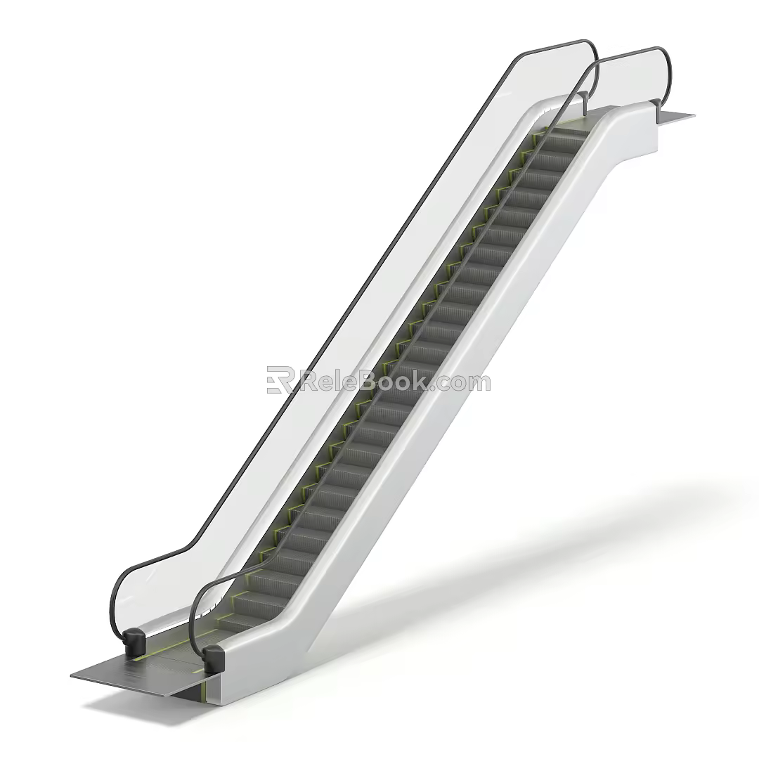 Modern Elevator Escalator 3d model