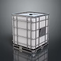 Industrial Storage Equipment Metal Frame White Container With Reinforced Structure
