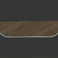 Wooden Console Shelf With Brown Top White Frame And Decorative Panels