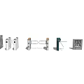 Public Facility Security Checkpoint Equipment With X-Ray Scanner And Turnstile Gates