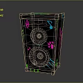 Stylish Black Computer Speaker Featuring Colorful Music Notes Paw Prints And Dual Speakers