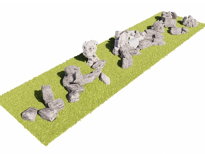 rockery stone combination stone sketch landscape stone taihu stone courtyard stone 3d model