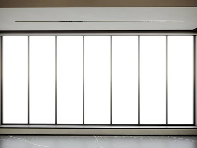 Modern Casement Windows With Large Glass Panels Sleek Frame And Contemporary Design 3d model