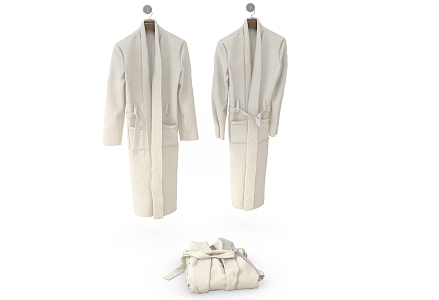 Modern Bathrobe 3d model