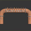 Durable Copper Plumbing Hardware Pipe Fittings Featuring Elbow Joint And Multiple Connections