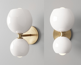 modern wall lamp spherical wall lamp round wall lamp 3d model