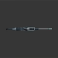 Modern Tactical Sniper Rifle With Scope And Long Metallic Barrel Design