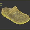 Timberland Gray Clogs With Green Soles And Perforated Design For Comfort