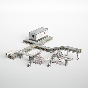 modern industrial equipment 3d model