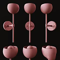 Modern Wall Lamps With Gold Metal Structures And White Spherical Shades Design
