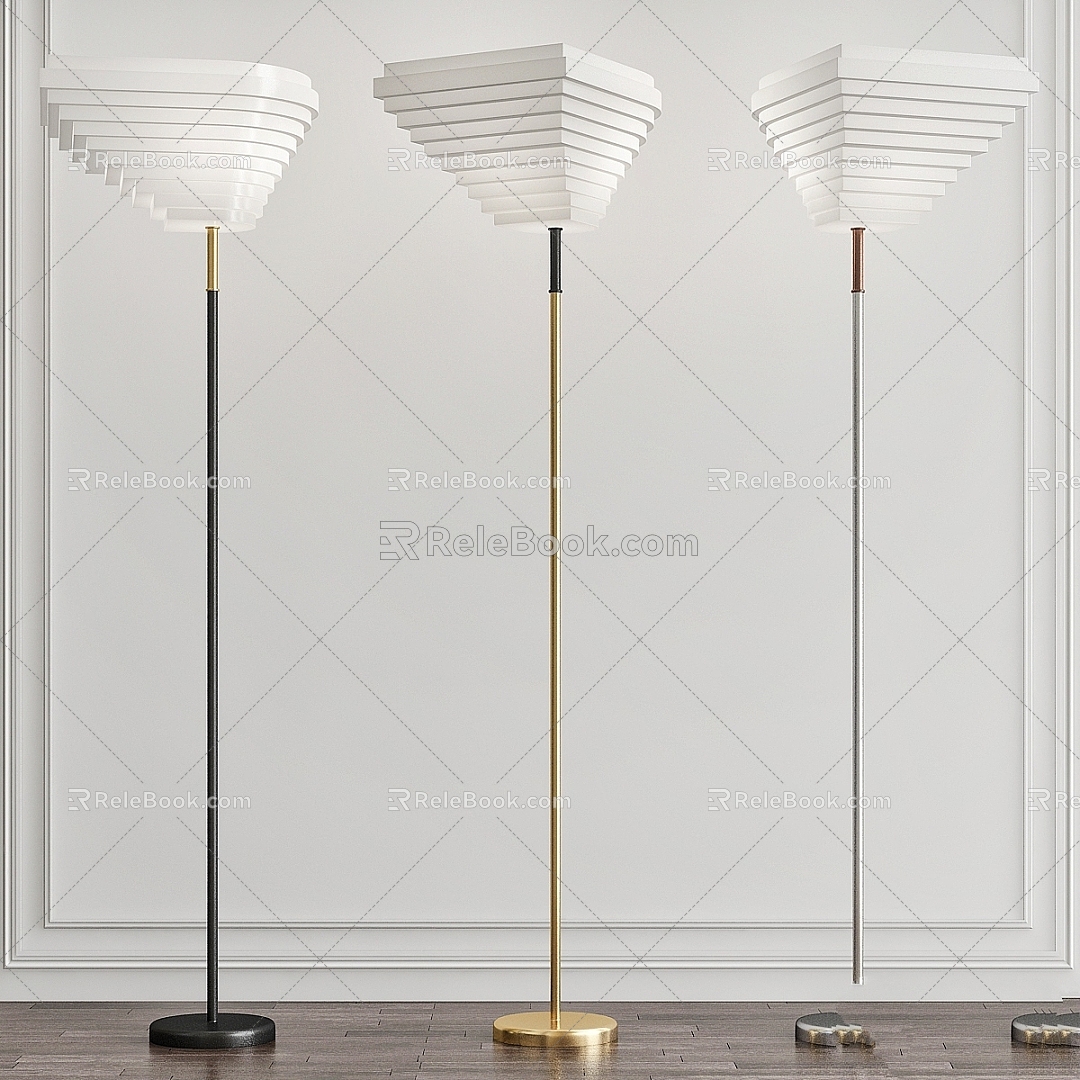 Modern Floor Lamp Alva Altu 3d model