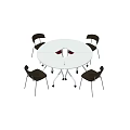 Multiple White Office Chairs With Arched Backrest White Frame And Black Wheels Neatly Arranged