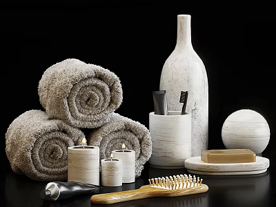 Modern Bathroom Small Washing Supplies 3d model