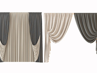 Modern Curtains 3d model