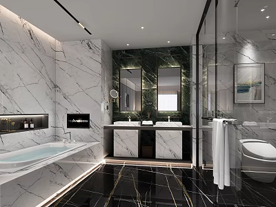 Hotel Toilet Modern Toilet 3d model