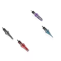 Professional Tattoo Tools Set With Various Color Ink Bottles Black Tattoo Pens And Transparent Parts