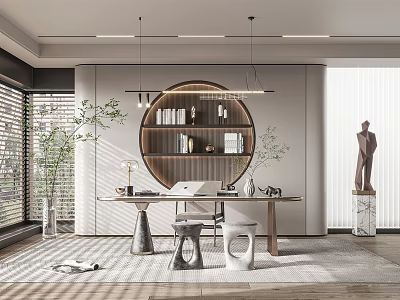 Modern study 3d model
