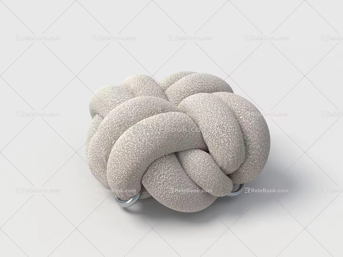 Modern circular section pier sofa stool 3d model