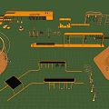 Outdoor Playground Equipment With Climbing Structures Slides Swings And Rotating Facilities
