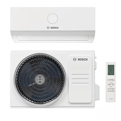 Bosch Split Air Conditioning System With Fan Unit And Remote 3d model