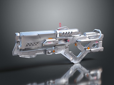 Modern Sci-Fi Gun Sci-Firearms Energy Weapon Sci-Fi Game Gun Game Firearms 3d model